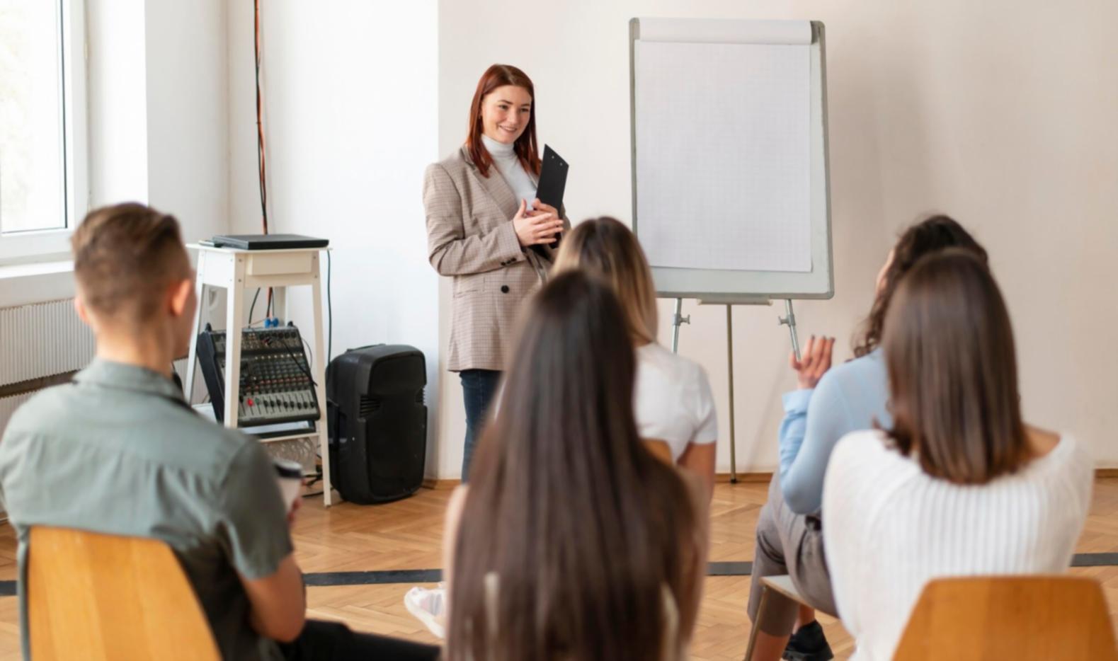 Ilustrasi progres belajar dengan grafik dan dokumen analisis